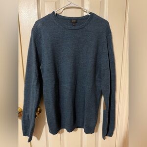 J. Crew Men's Deep Blue Crewneck Sweater
